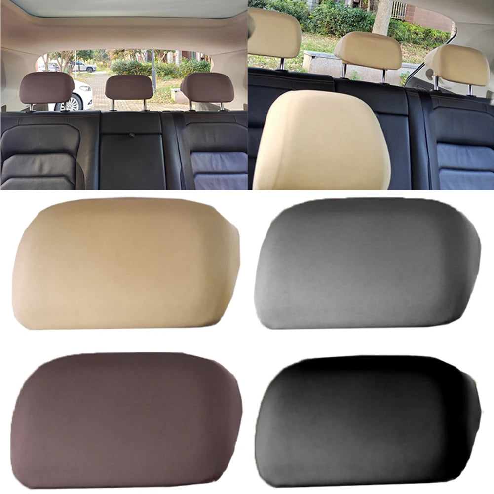 High Quality Headrest Cover 20cm X 22cm Dirt Resistant Full Coverage Grey