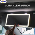 Car Interior Mirrors Sun Visor Plate LED HD Makeup Mirror Rechargeable Fill SUV