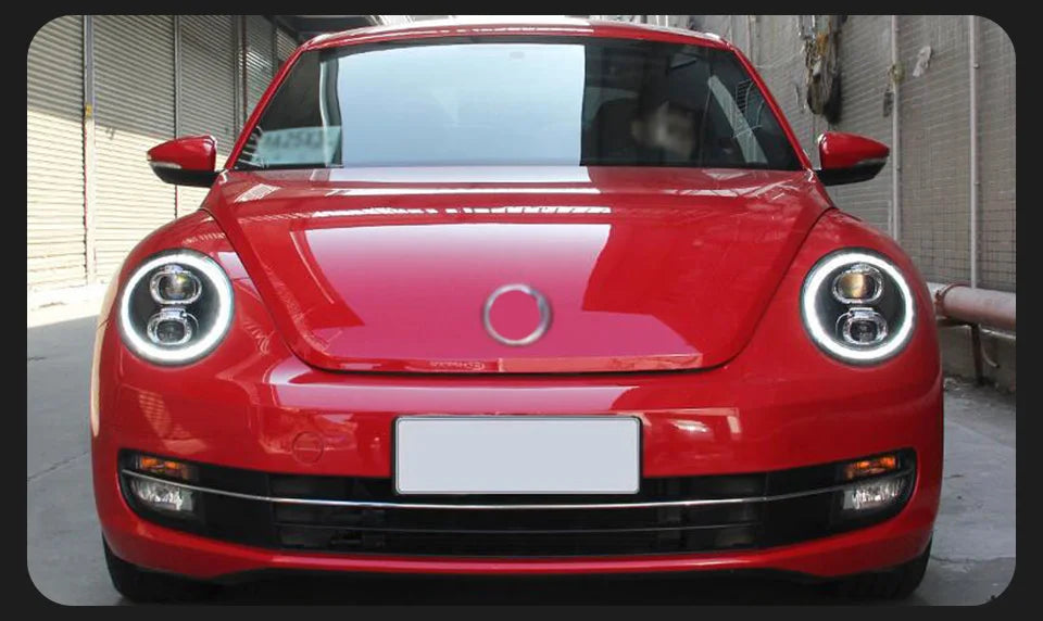 AKD Head Lamp for VW Beetle LED Headlight 2006-2021 Headlights Beetle DRL Turn Signal High Beam Angel Eye Projector Lens
