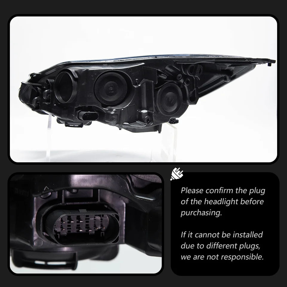 AKD Car Styling Headlights for Ford Focus LED Headlight Projector Lens 2012-2014 Focus 3 DRL Head Lamp Automotive Accessories
