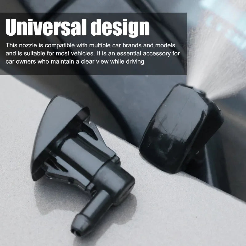 New Car Windshield Wiper Washer Spray Nozzle for Most Models Auto 3 Holes Premium Automotive Accessory