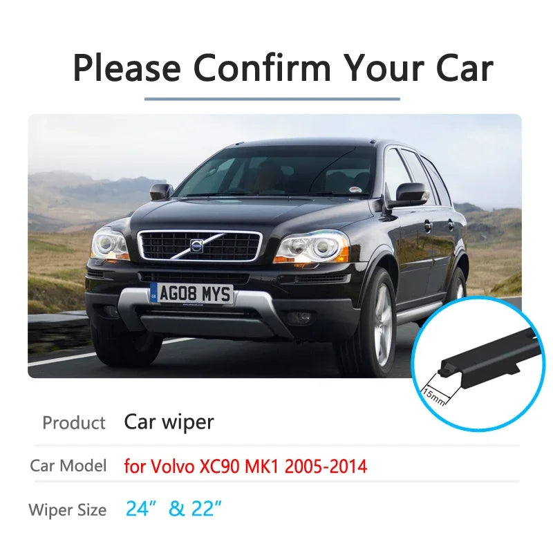 For Volvo XC90 MK1 2005~2014 Windscreen Windshield Wipers Car Accessories 2006 Premium Automotive Accessory