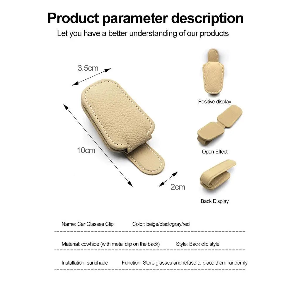 Universal Car Sunglasses Clip Card Ticket Holder Stand Fastener Pen Case Bracket