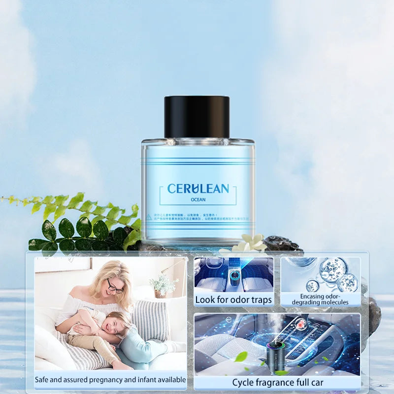 Car Aromatherapy Perfume with Automatic Spray Aluminum Alloy Metal Odor Remover