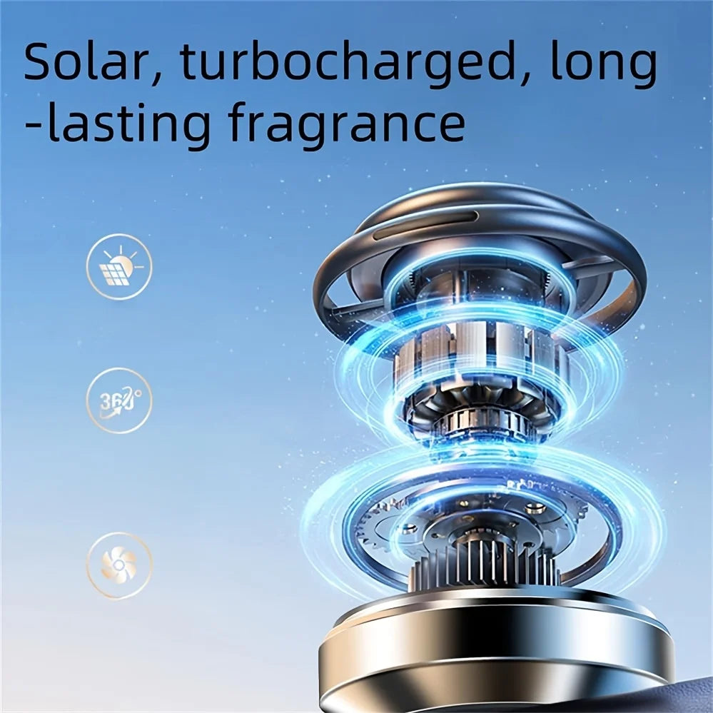 Starry Sky Solar-Powered Car Air Freshener Long-Lasting Fragrance Stylish SUV