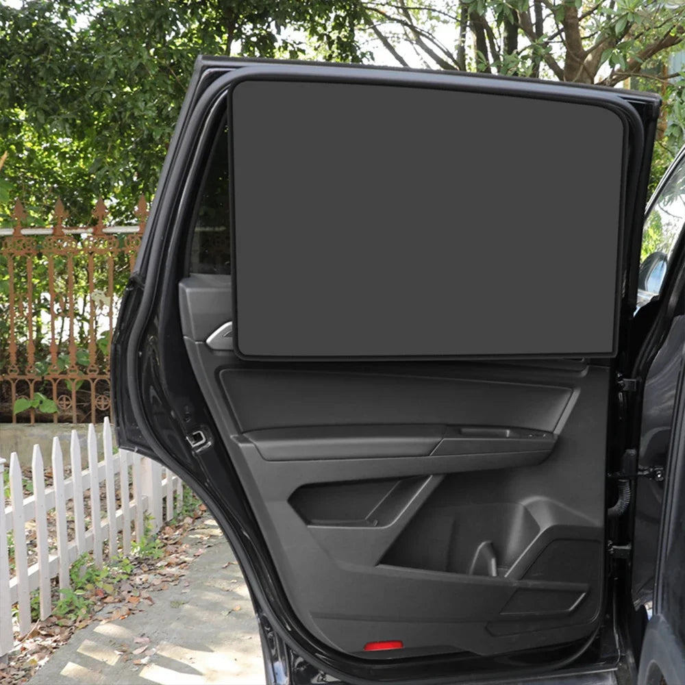 Magnetic Car Sunshade UV Protection Curtains Sun Shield Cover Double Sides Auto