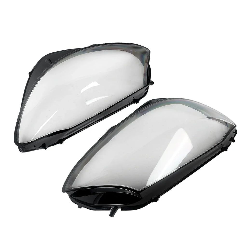 MAGICKIT Left & Right Side Headlight Cover Lens Cover For Mercedes-Benz C-Class W205 2019-2020 Car Accessories Polycarbonate