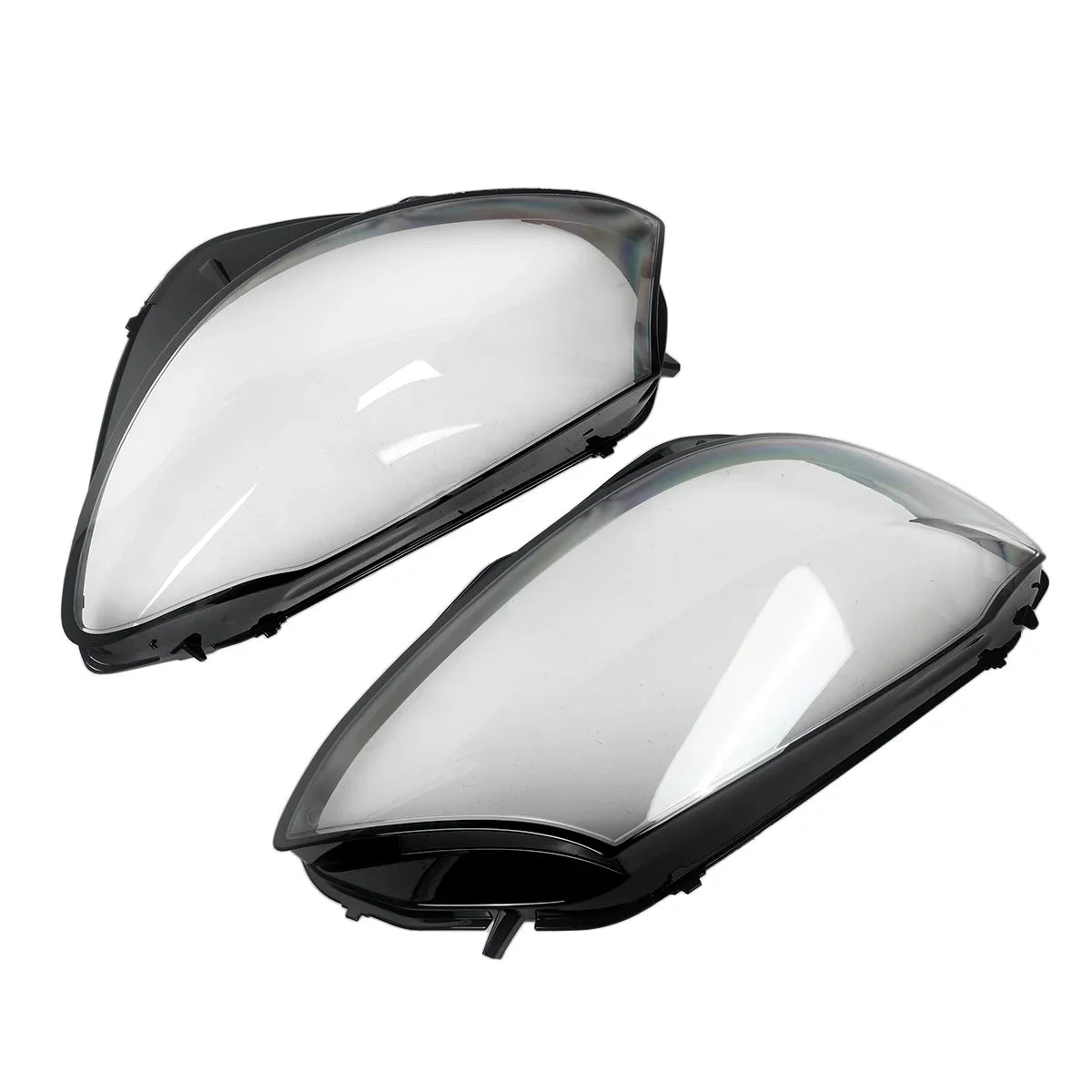 MAGICKIT Left & Right Side Headlight Cover Lens Cover For Mercedes-Benz C-Class W205 2019-2020 Car Accessories Polycarbonate
