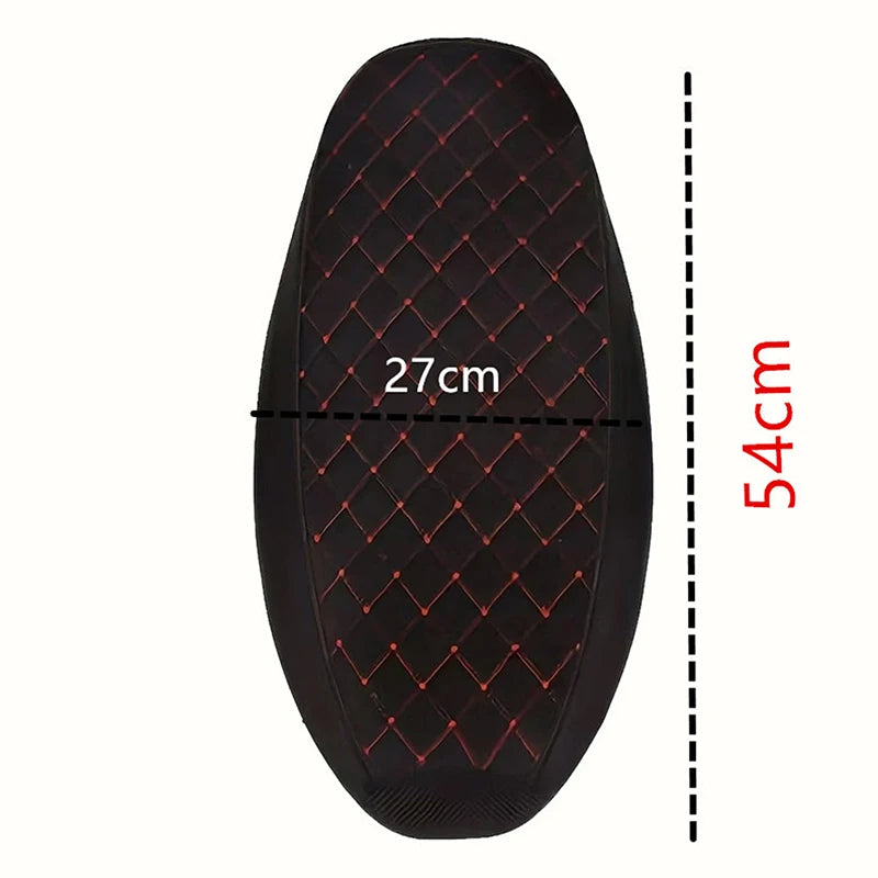 Motorcycle Seat Cover PU Leather Motor Mesh Breathable Waterproof Scooter