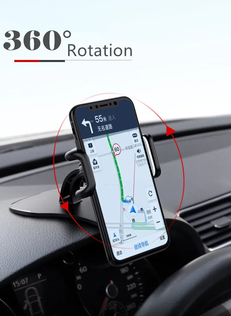 360 Rotatable Car Phone Holder Universal Cell Stands Rack Dashboard Bracket