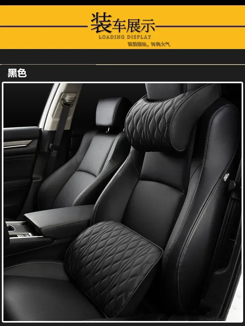 Car Headrest Lumbar Support Memory Foam Vertebral Neck Pillow Interior Protector