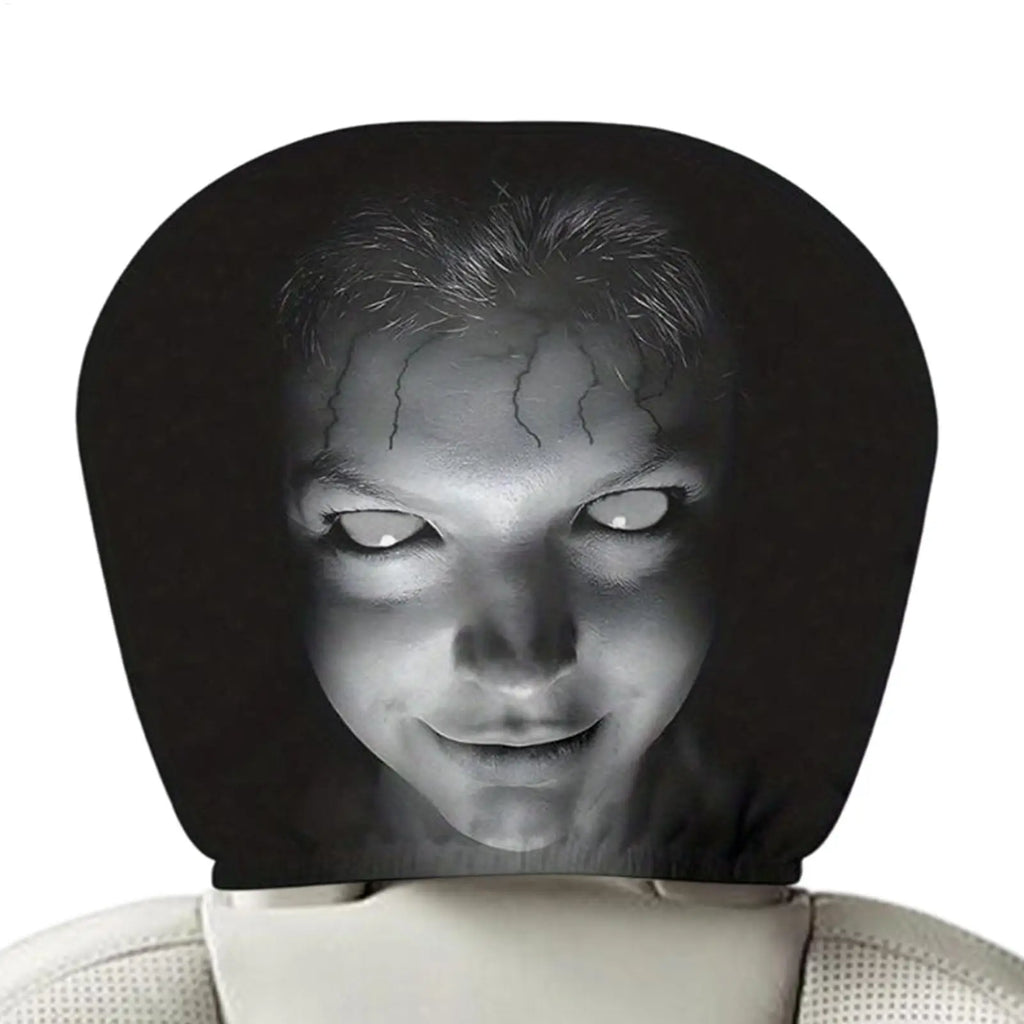 Car Headrest Cover Funny Auto Interior Supplies Head Rest Protector Vehicle
