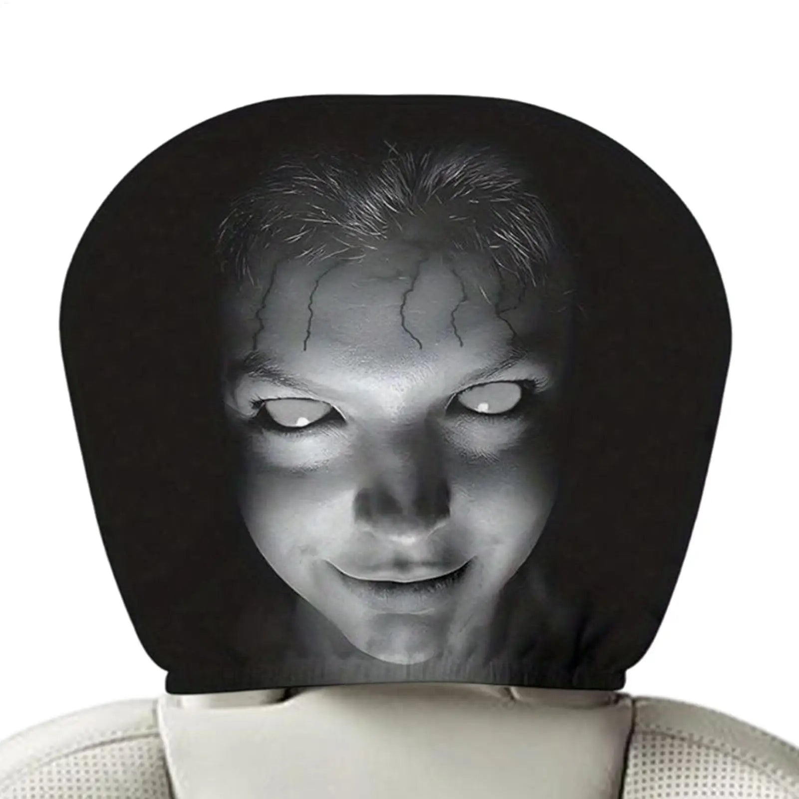 Car Headrest Cover Funny Auto Interior Supplies Head Rest Protector Vehicle