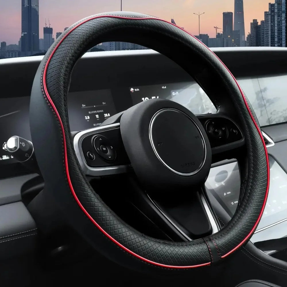 Car Steering Wheel Cover, Anti-Slip, Safety, Soft, Breathable, Heavy Duty