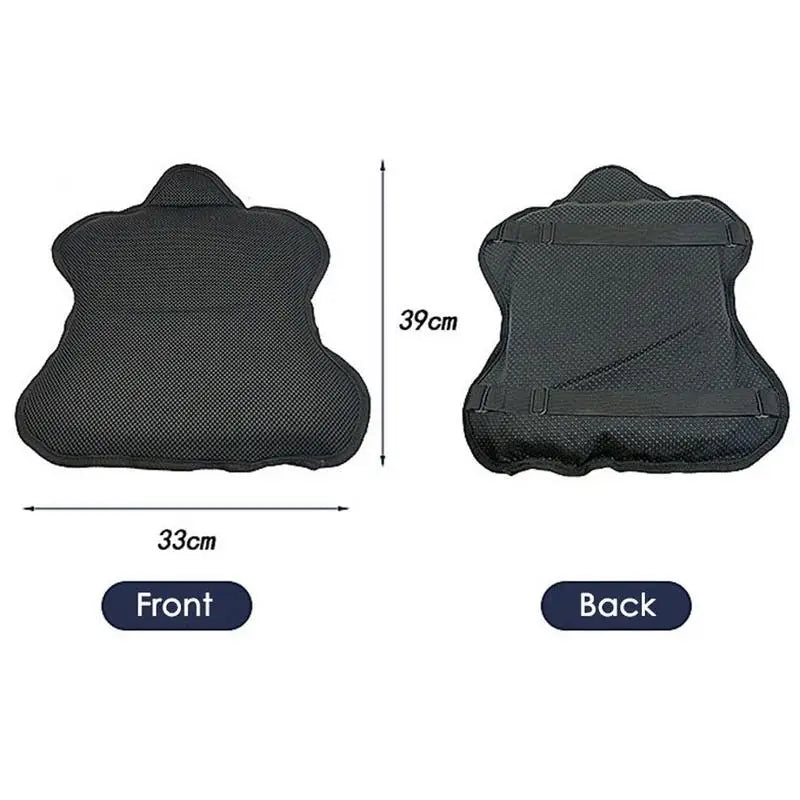 Motorcycle Gel Seat Cushion Breathable Heat Insulation Air Pad Cover Anti Slip