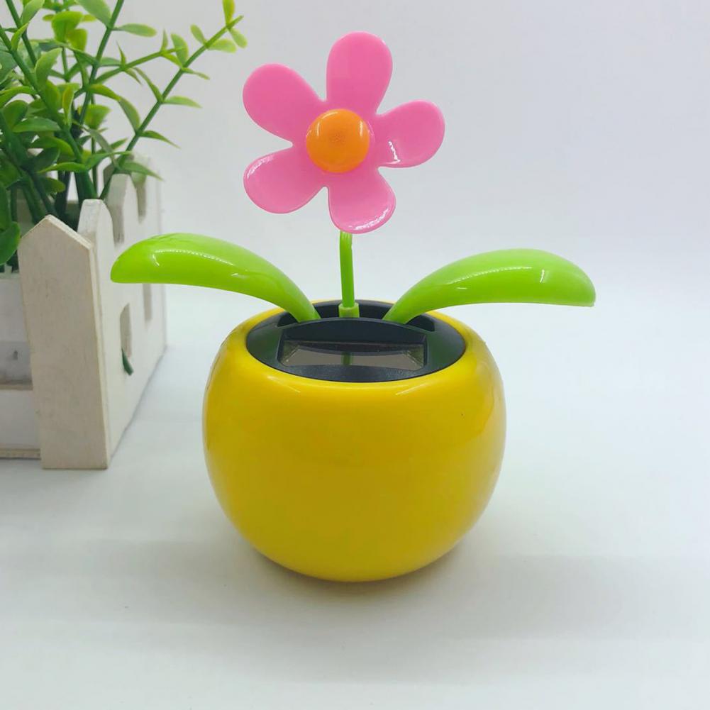 Fashion Car Ornament Solar Powered Cartoon Vibrant Ornamental Gifts Automobile Premium Automotive Accessory