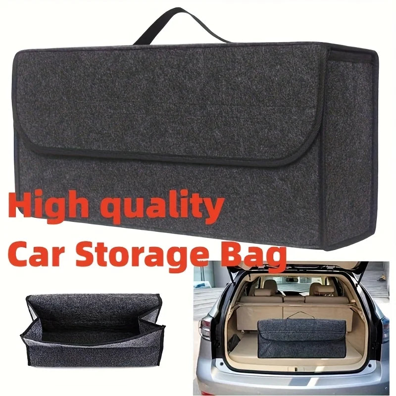 1Pack Car Trunk Organizer Foldable ergonomic handle for SUVs/sedans/trucks SUV
