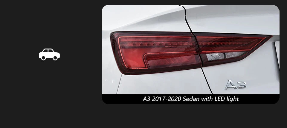 Car Lights for Audi A3 8V Limousine Sedan 2013-2020 LED Auto Taillight Assembly Upgrade Dynamic Turn Signal Lamp Accessories