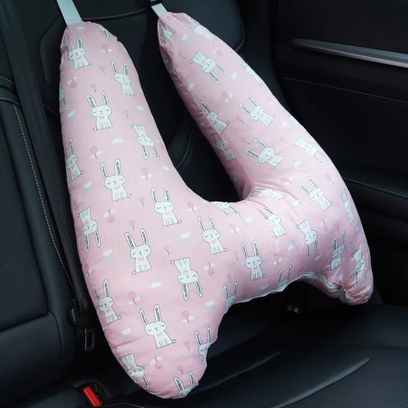 Car Headrest Sleeping Tool Seat Cushion Back Neck Pillow Washable Interior