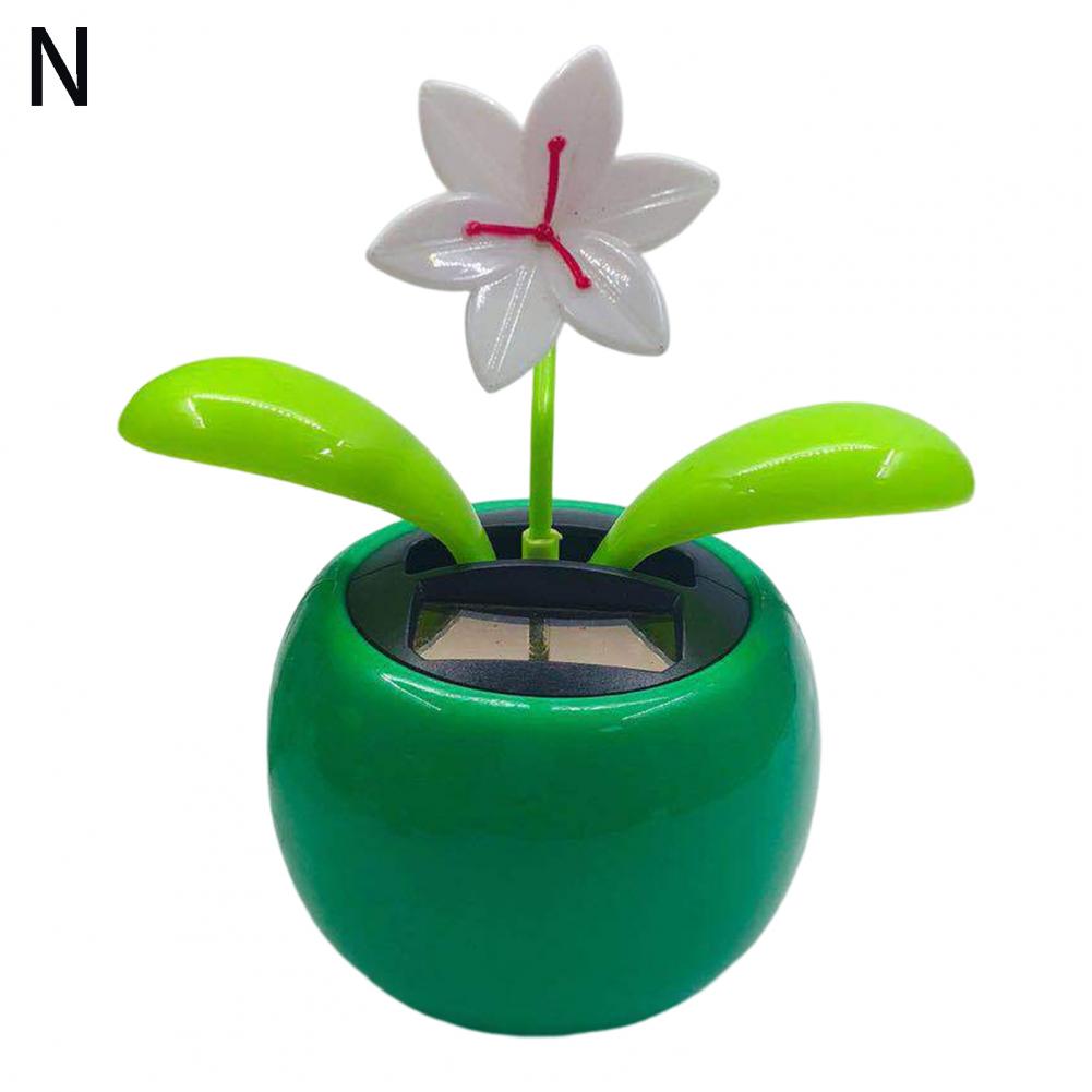 Fashion Car Ornament Solar Powered Cartoon Vibrant Ornamental Gifts Automobile Premium Automotive Accessory