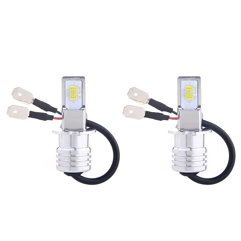2PCS H4 H7 H11 LED Fog & Headlight Bulbs, 20000LM 6000K 12V, Compatible with H8 H9 H1 H3 9005 HB3 9006 HB4 for Driving Lamps