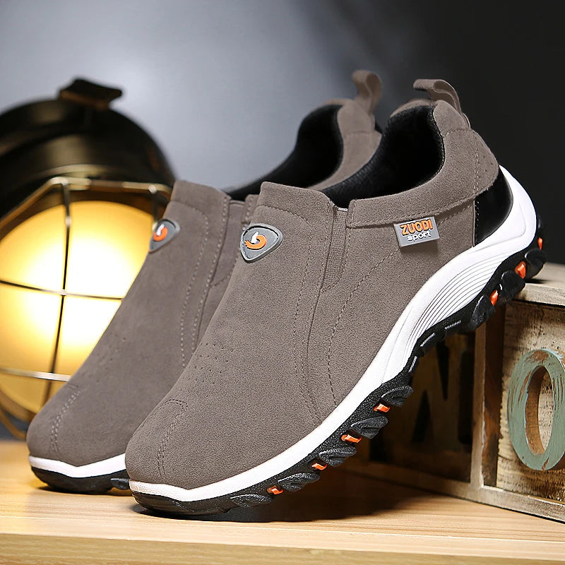 Men's non-slip casual sports shoes wear-resistant hiking shoes Outdoor fashion comfortable flat walking shoes for men