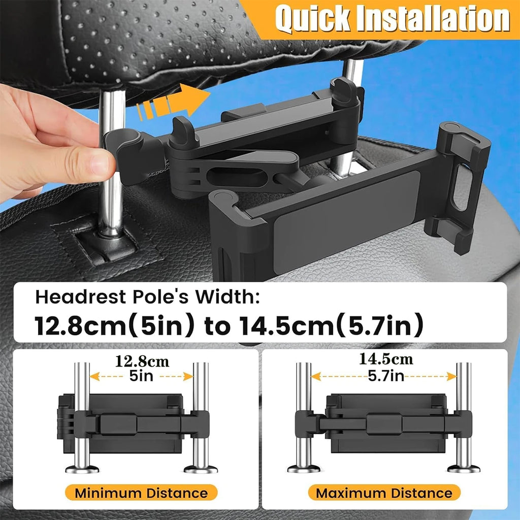 Car Tablet Holder Headrest Mount Stand Cradle Compatible Interior Protector Auto