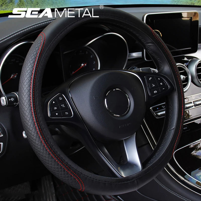 37-39CM Steering Wheel Cover Anti Slip Breathable Steering Cover Universal