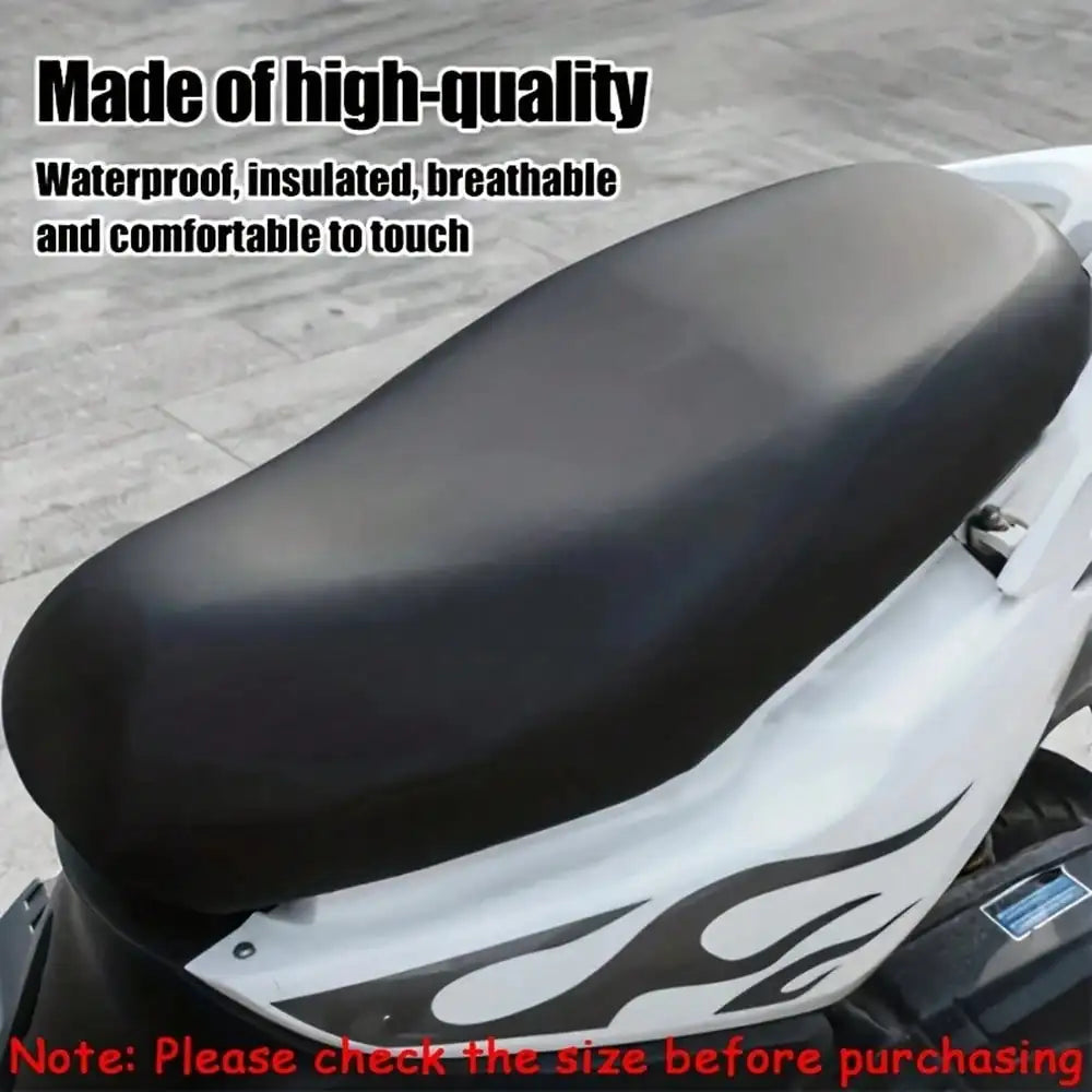 Waterproof Motorcycle Seat Cover Elastic Leather Scooter Protector Interior Auto