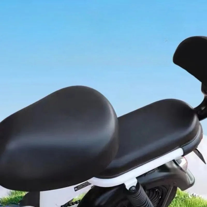 1set Motorcycle Seat Covers Autocycle Cushion Waterproof Pu Leather Anti