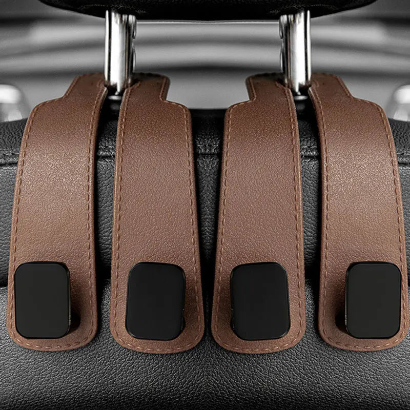 Car Headrest Hooks Hanger for Bags Seat Back Organizer Holder Clips Auto
