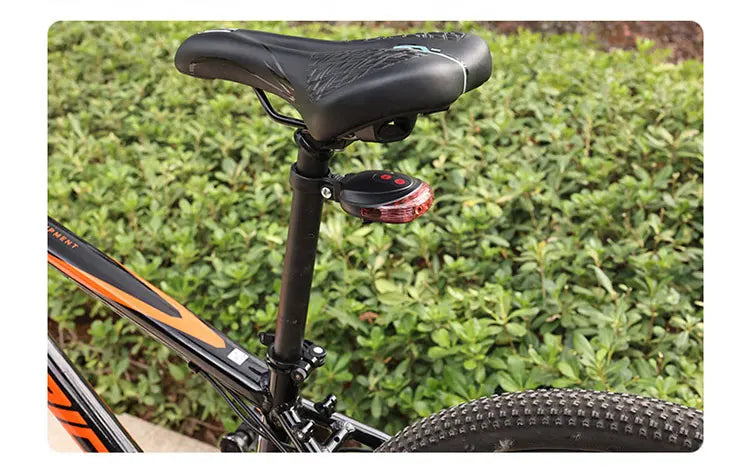 5 LED Bicycle Tail Lamp Night Riding Red Safety Warning Light Bike Tail Light Waterproof Outdoor Cycling Taillights