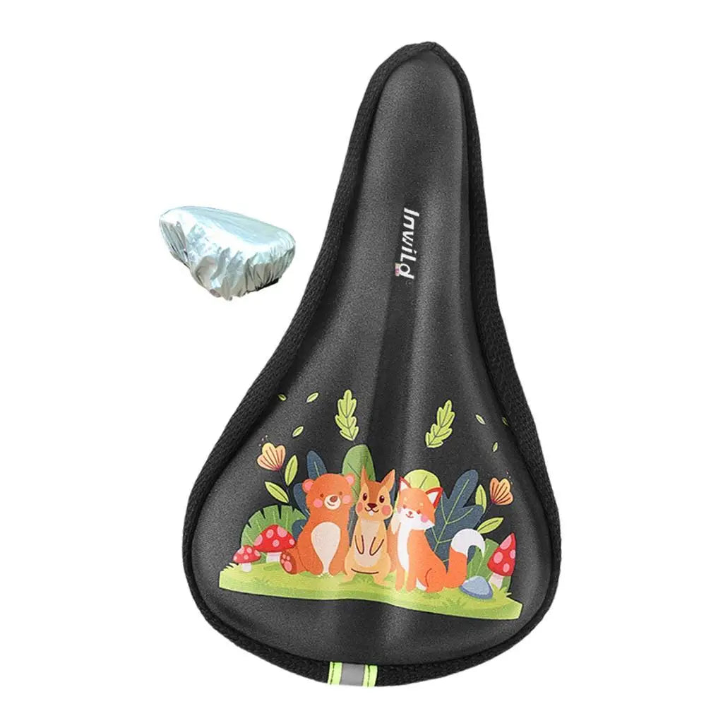 Kids Bicycle Seat Cushion Small Silicone Memory Foam Child Bike Cover Interior