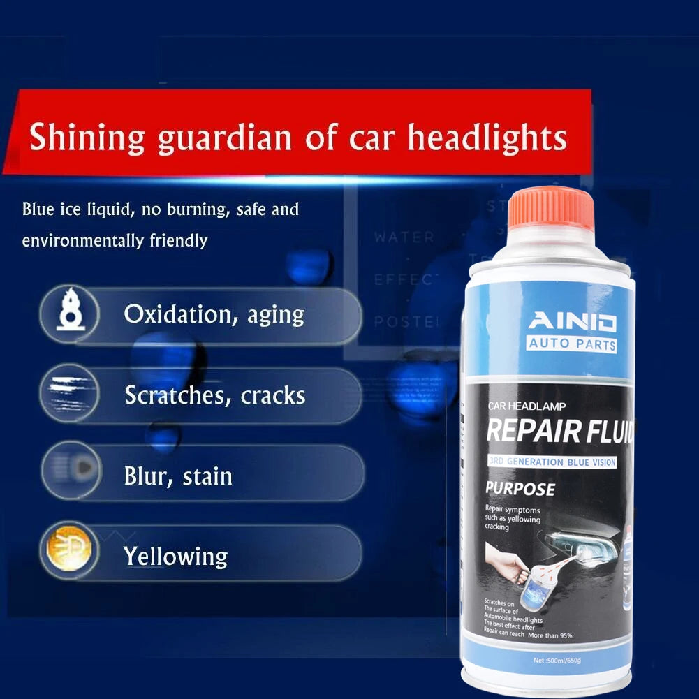 Car Headlight Repair Liquid Car Headlamp Renovation Restoration Cleaning Car Headlight Liquid Polymer Polish Auto Part headlight