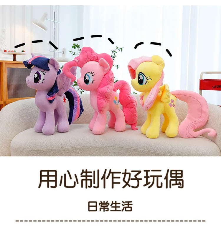 New My Little Pony Plush Doll Anime Twilight Sparkle Fluttershy Pinkie Pie Premium Automotive Accessory