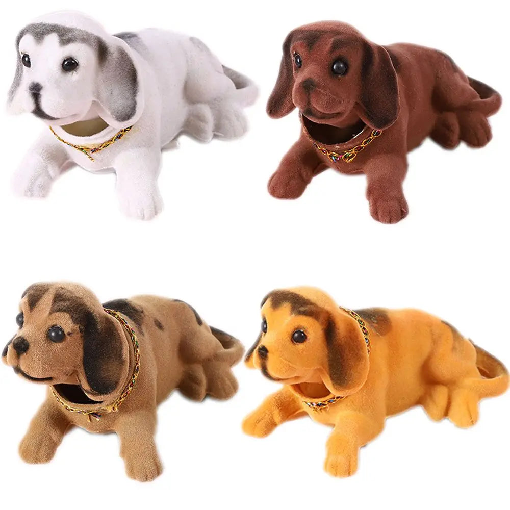 Car Ornaments Shaking Head Dog Doll Dashboard Toys Cute Nodding Puppy Auto Premium Automotive Accessory