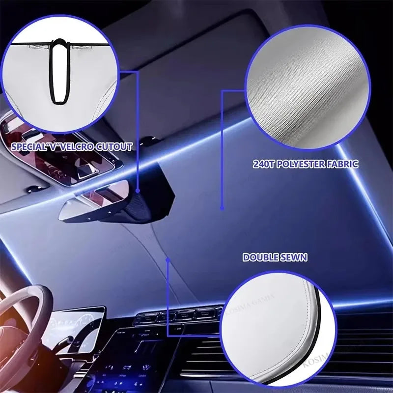 Auto Folding Sun Shade Windshield Visor Cover Car Front Window Sunshade UV