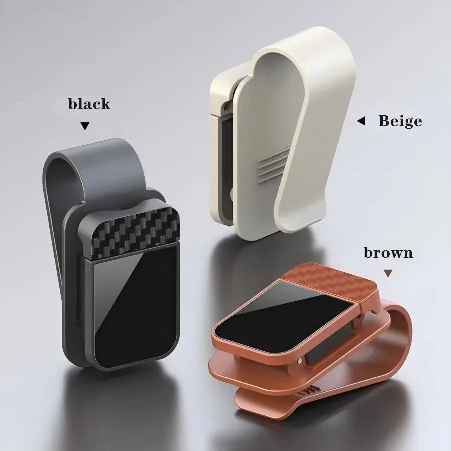 Car Sun Visor Sunglasses Clip Holder Stable Eyeglasses Hanger Card Ticket
