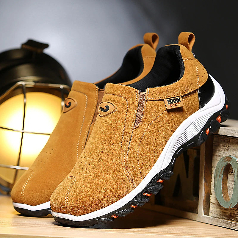 Men's non-slip casual sports shoes wear-resistant hiking shoes Outdoor fashion comfortable flat walking shoes for men