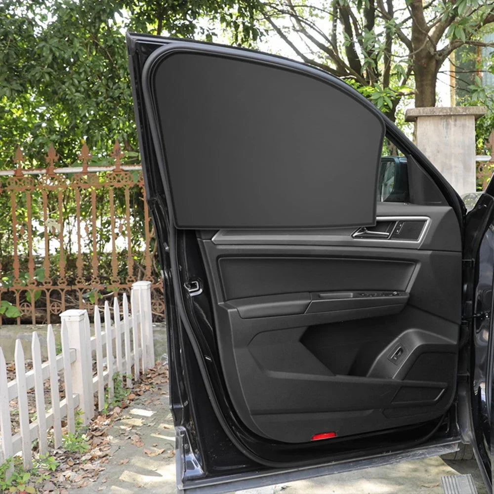 Magnetic Car Sunshade UV Protection Curtains Sun Shield Cover Double Sides Auto