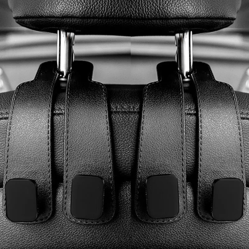 Car Headrest Hooks Hanger for Bags Seat Back Organizer Holder Clips Auto