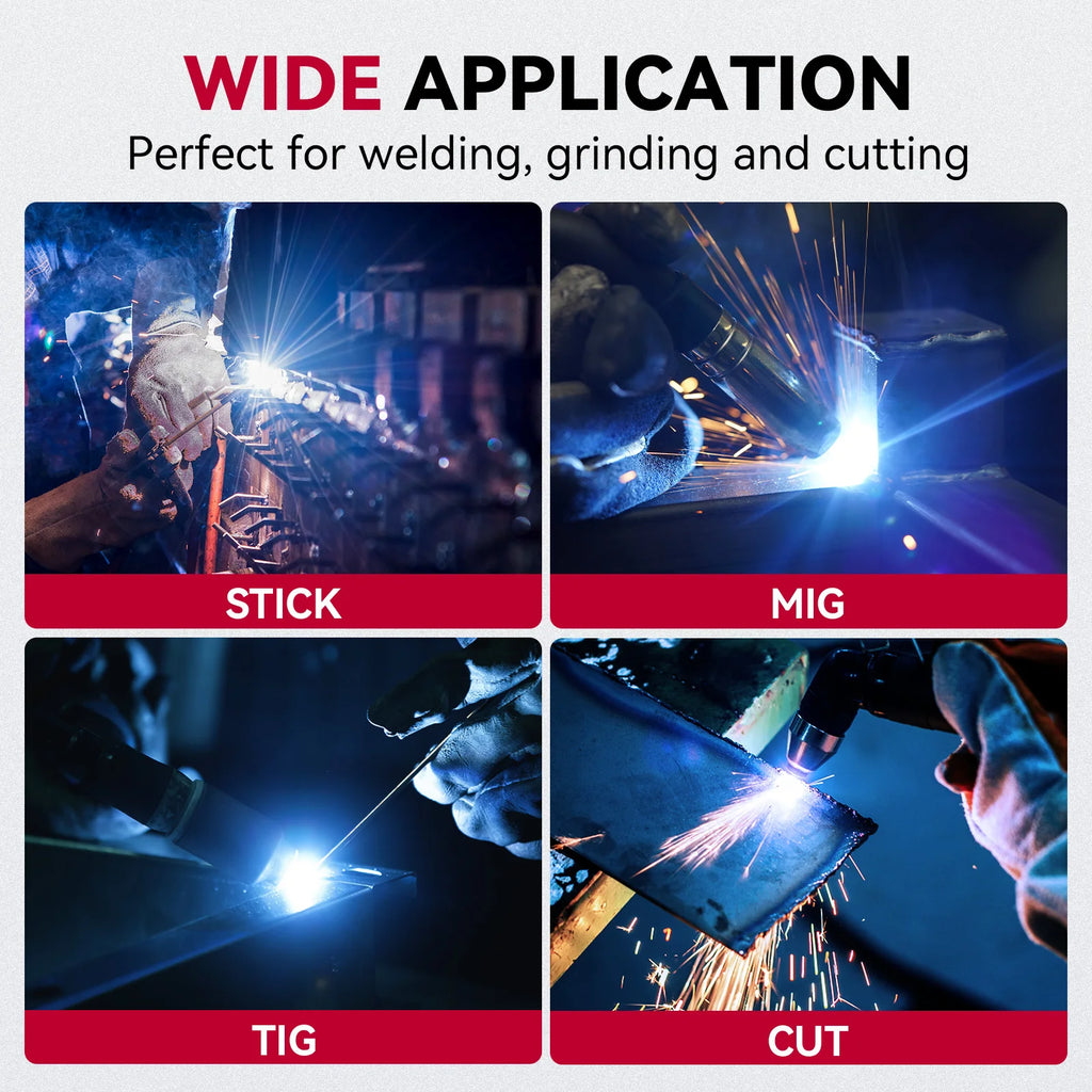Welding Helmet ARCCAPTAIN  Auto Darkening Solar Powered True Color Welding Hood 1/1/1/1 Welder Mask For MMA MIG TIG Cutting