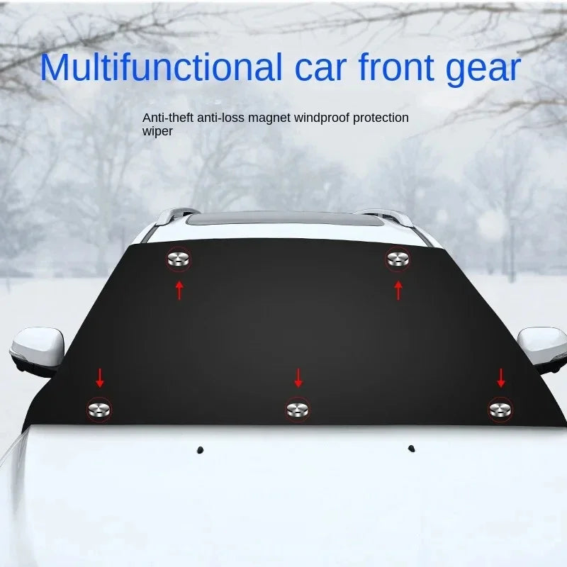 Car Magnetic Snow Shield Winter Front Windshield Cover Anti-frost Sun Protection
