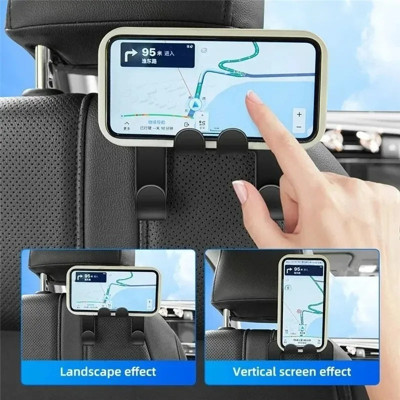 Portable Car Back Seat Holder Hanging Storage Phone Stand Universal Lazy Rear