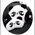 Car Headrest Neck Protection Pillow Cute Plush Panda Backrest in the Lumbar