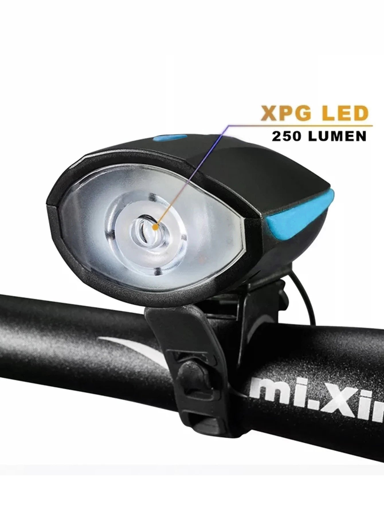 Bicycle LED Head Light with Horn Speaker 3 Modes Bicycle Front Light with remote control Rechargeable MTB Cycling Bike Bell Lamp