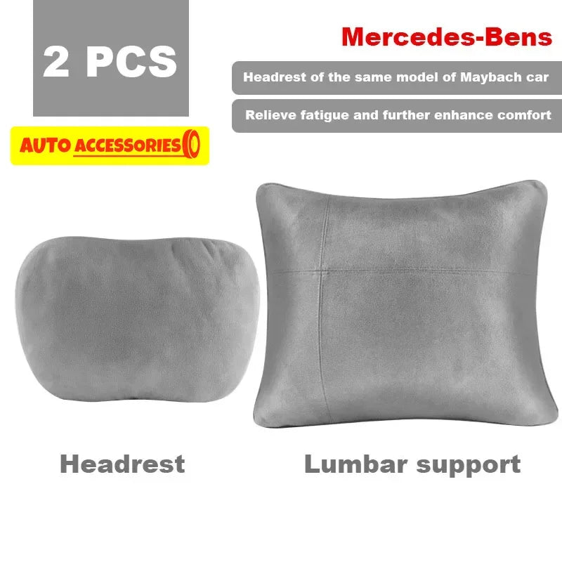 Car Headrest Neck Support Seat Maybach Design S Class Soft Universal Interior