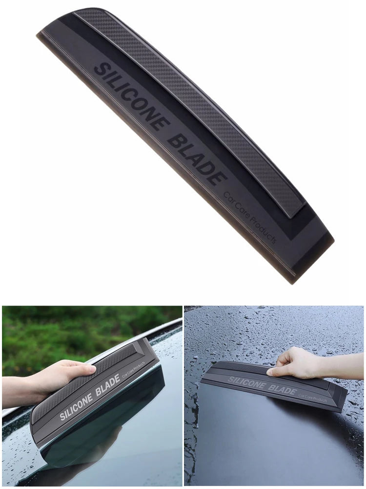 Non-Scratch Soft Silicone Handy Squeegee Car Wrap Tools Water Window Wiper Premium Automotive Accessory