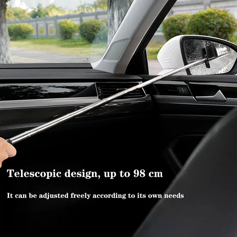 Car Rearview Mirror Wiper Cleaning Tool Auto Glass Mist Cleaner Scraper Premium Automotive Accessory