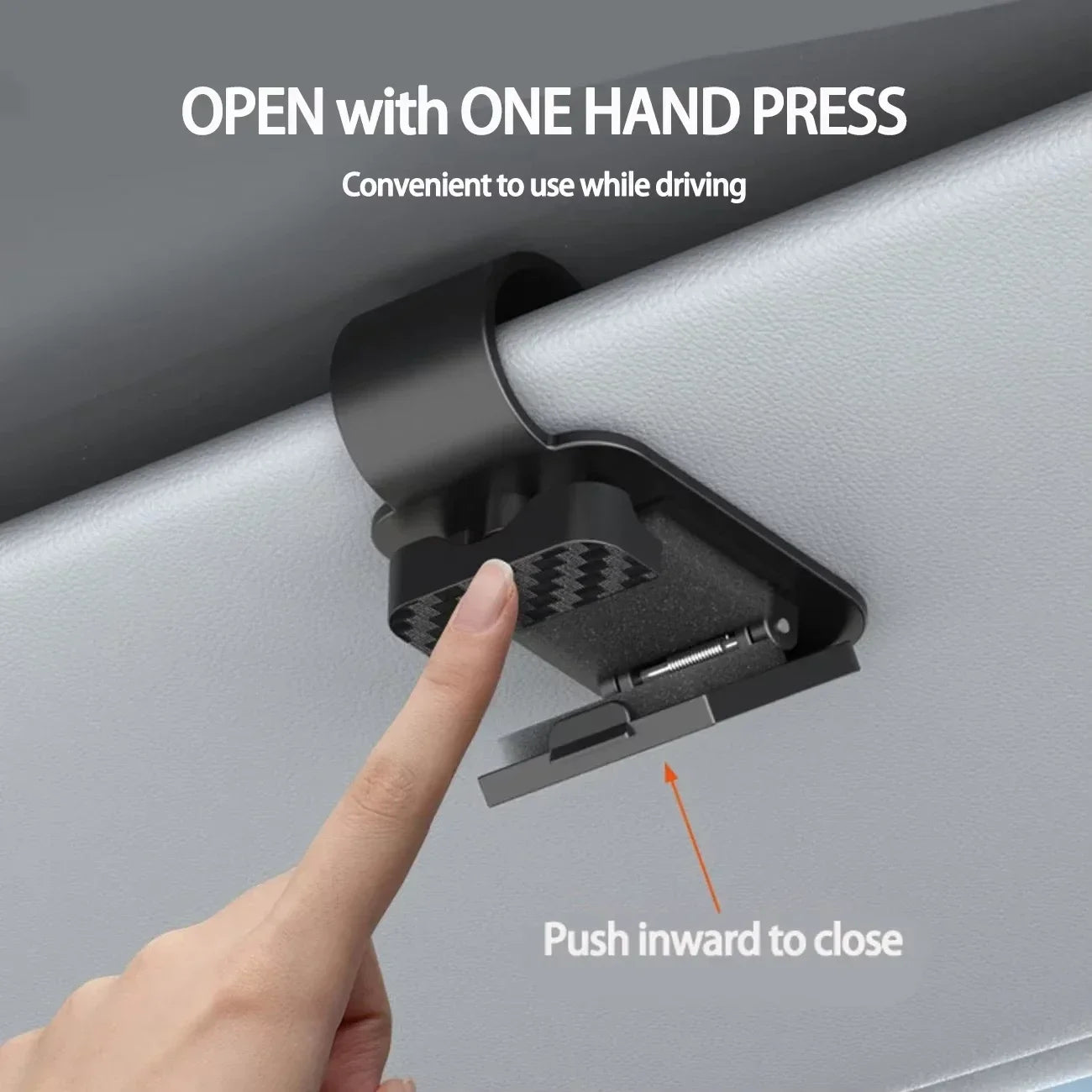 Car Sun Visor Sunglasses Clip Holder Stable Eyeglasses Hanger Card Ticket